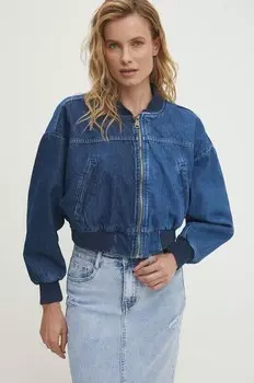 Джинсовый бомбер Answear Lab, синий