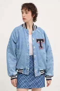 Джинсовый бомбер Tommy Jeans, синий