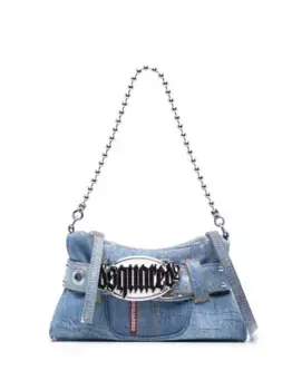 Джинсовый клатч Gothic Belt DSQUARED2, синий