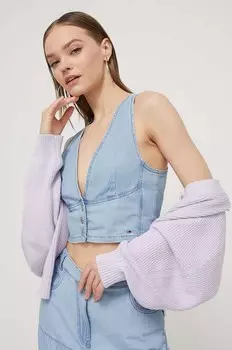 Джинсовый топ Tommy Jeans, синий