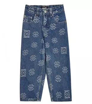 Джинсы aiden с вышивкой Molo, синий