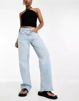 Джинсы ASOS DESIGN Baggy Boyfriend, голубой