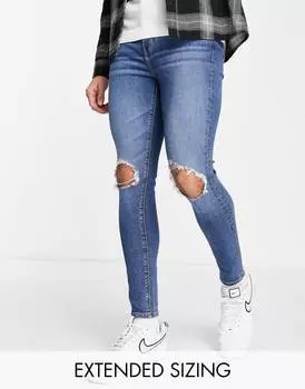 Джинсы ASOS DESIGN Power Stretch, синий