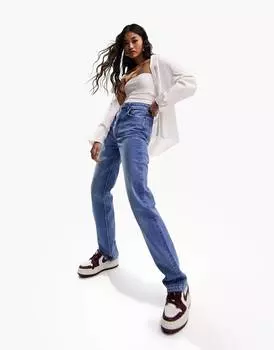 Джинсы Asos Design Slim Straight, синий