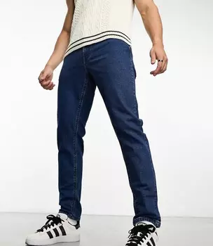 Джинсы Asos Design Stretch Tapered, синий