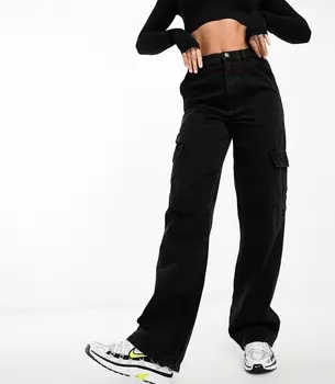 Джинсы Asos Design Tall Cargo, черный