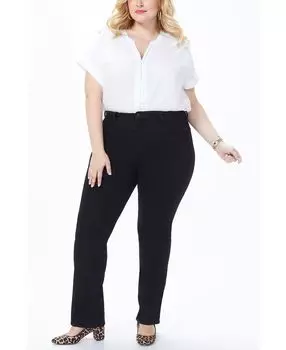 Джинсы barbara bootcut больших размеров NYDJ, черный