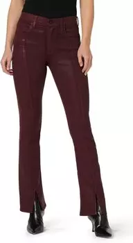 Джинсы Barbara High-Rise Baby Boot w/ Cuff Vent in Coated Bordeaux Hudson Jeans, цвет Coated Bordeaux