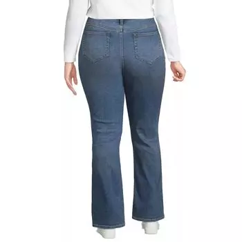Джинсы больших размеров Lands' End Recover Bootcut с высокой посадкой Lands' End