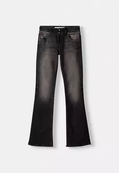 Джинсы Bootcut Bershka, черный деним