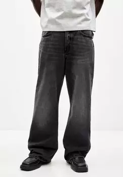 Джинсы Bootcut PULL&BEAR, черный