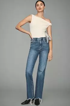 Джинсы Bootcut с высокой посадкой Good American Good Curve, деним/темный