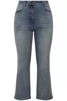 Джинсы Bootcut Ulla Popken, синий деним