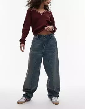 Джинсы brandon с двойным коленом синего цвета Carhartt WIP