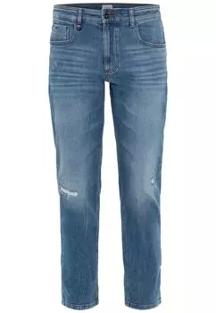 Джинсы Camel Active Tapered Fit Destroyed mit Smartphone Tasche, цвет Denim Blau