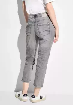 Джинсы Cecil комфортного кроя, средняя талия, цвет Mid Grey Used Wash