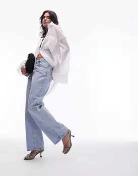 Джинсы Column со средней посадкой Topshop