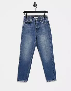 Джинсы цвета индиго Topshop Mom
