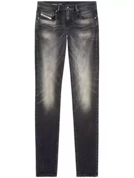 Джинсы D-Strukt с эффектом потертости Diesel, черный