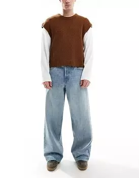 Джинсы Dave wide fit светло-голубого цвета Jack & Jones