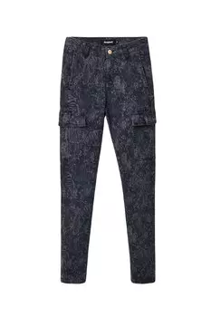 Джинсы Desigual с узором, черный