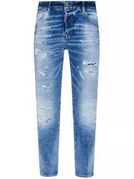 Джинсы DSQUARED2 из хлопка, синий