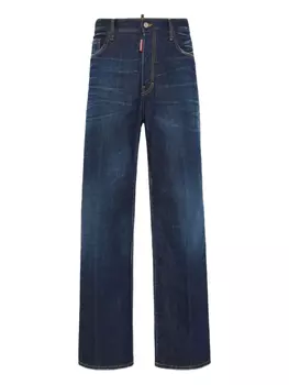 Джинсы DSQUARED2 с широкими штанинами, синий
