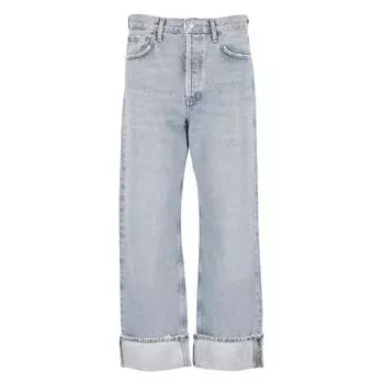 Джинсы fran low jeans Agolde, синий