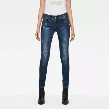 Джинсы G-Star Lynn D-Mid Waist Super Skinny, синий