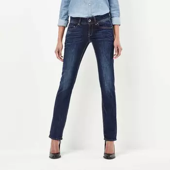 Джинсы G-Star Midge Saddle Mid Waist Straight, синий