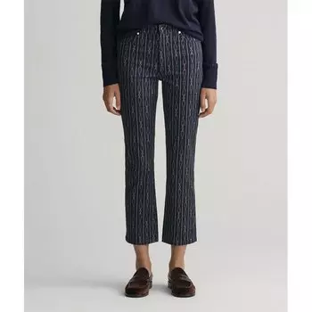 Джинсы Gant Rope Cropped Flare, синий