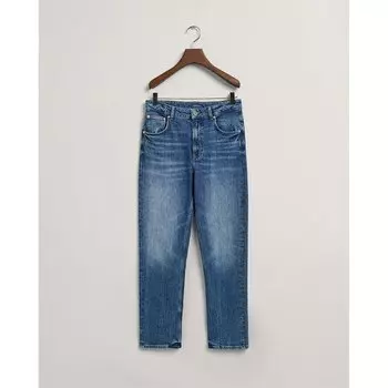 Джинсы Gant Straight Cropped Fit, синий