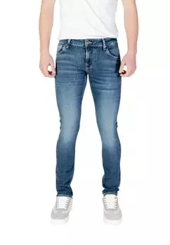 Джинсы Guess с эффектом потертости, синий