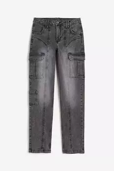 Джинсы H&M Cargo, темно-серый