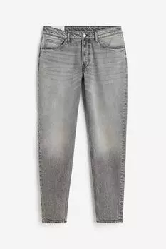Джинсы H&M Regular Tapered, серый