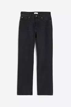 Джинсы H&M Straight High, черный