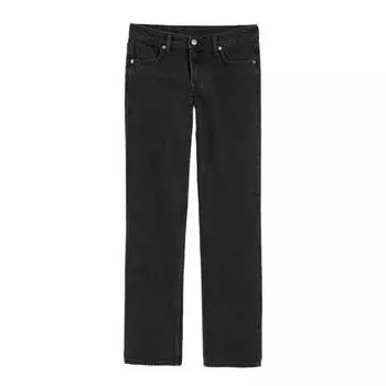 Джинсы H&M Straight Low, черный