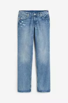 Джинсы H&M Straight Low, голубой