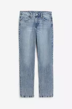 Джинсы H&M Straight Regular, голубой