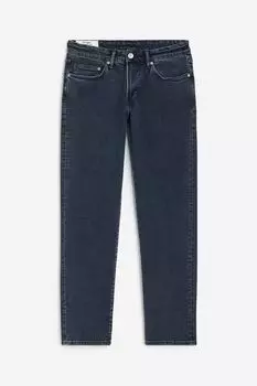 Джинсы H&M Straight Regular, темно-синий