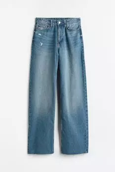Джинсы H&M Wide Ultra High, синий