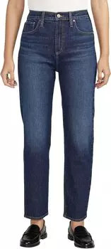 Джинсы Highly Desirable High-Rise Slim Straight Leg Jeans L28440RCS340 Silver Jeans Co., цвет Indigo