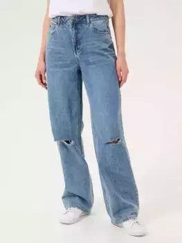 Джинсы KAFFE Margot High Waisted Wide Leg, цвет washed blue