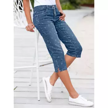 Джинсы-капри в стиле casual (1 шт.) Casual Looks, синий