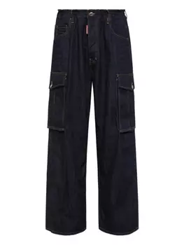Джинсы карго прямого кроя DSQUARED2, синий