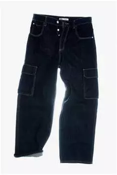Джинсы карго ZARA, индиго