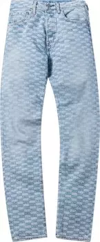Джинсы Kith For Levi's Salt Bleached AOP 501 Jeans 'Light Blue', синий