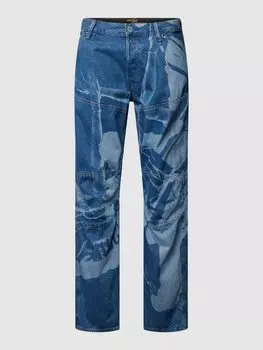 Джинсы классического кроя с узором по всей поверхности G-Star Raw, кремовый