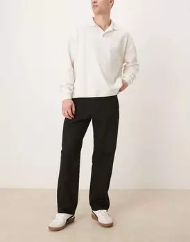 Джинсы Kobe Loose fit черного цвета Selected Homme