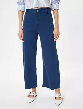 Джинсы Koton Wide leg Jeans, синий деним